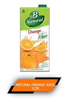B Natural Orange Juice 1ltr